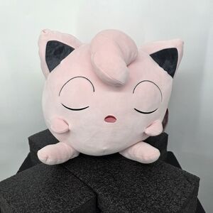 Pokémon Center Jigglypuff Sleeping Plush 2025 Pink Large 18”